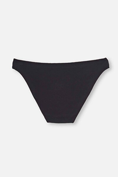 Dagi Black 3-Piece Low Waist Trackless Women's Slip Panties