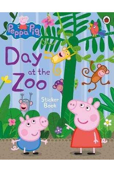 Peppa Pig : كتاب ملصقات يوم في حديقة الحيوان