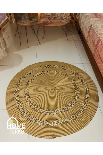 HomeTurko Moderin, Hasır, Jüt Desenli, Naturel, Jüt Dekoratif, Kilim, Salon,m...