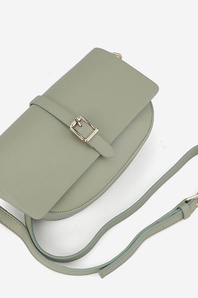 TUNAELLİ WOMEN'S GREEN COVER ADJUSTABLE CROSSBODY BAGET BAG