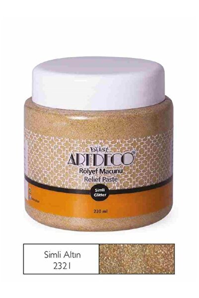 Artdeco Simli Rölyef Macunu 23-21 Simli Altın