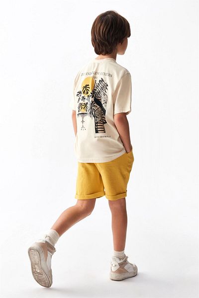 nk kids شورت ميموزا أصفر للأولاد - 66313