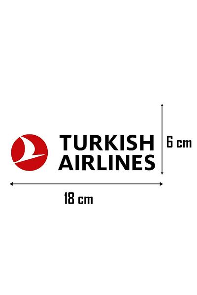 Azra Reklam Autocolant Turkish Airlines - Autocolant Turkish Airlines 18cm x 6cm
