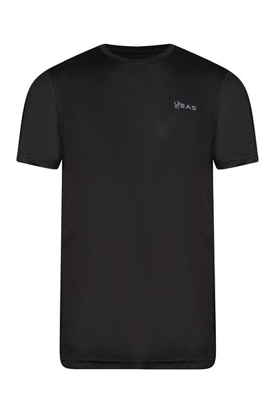 2AS Tricou Fiji negru cu decolteu