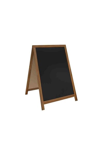 Panda 60x85 cm Black Wooden Blackboard - Type Roof PAN121