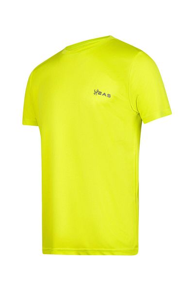 2AS Tricou verde neon Fiji cu decolteu