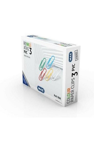Mas Colorful Paper Clip Multipack PVC Coated 28 Mm X 8 1666