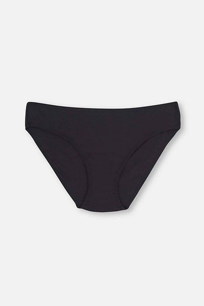 Dagi Schwarzes 3-teiliges klassisches Slip-Höschen für Damen