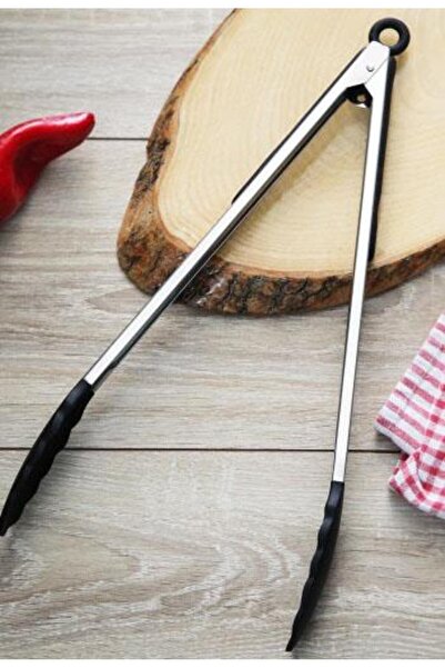 ALBETTO Silicone Tip Frying Tongs 39 Cm Large Size