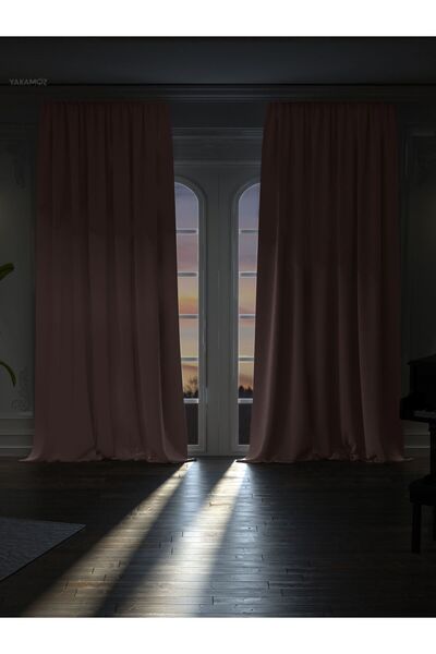 Yakamoz YÜKSEK KALİTE BEBEK PEMBE KARARTMA BLACKOUT FON PERDE EKSTRAFOR BÜZGÜ...