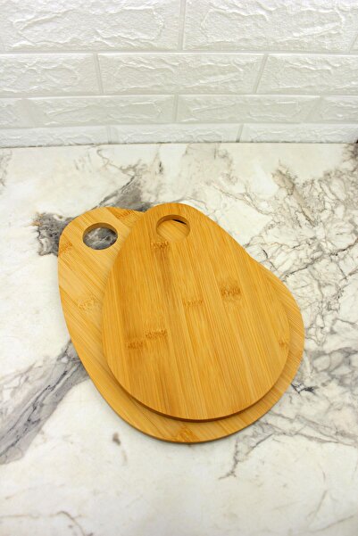 ALBETTO لوح تقطيع من الخيزران مكون من قطعتين 33*24/28*20 سم 1001