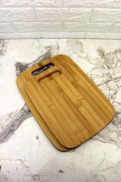 ALBETTO لوح تقطيع من الخيزران مكون من قطعتين 33*24/28*20 سم