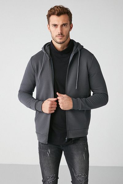 GRIMELANGE Insider Comfort Dark Gray Sweatshirt