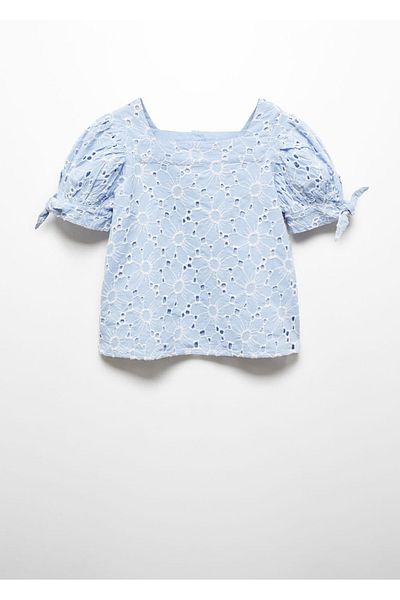 MANGO Kids Μπλούζα με floral σχέδιο