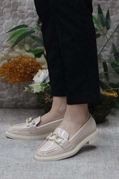 fort 034-228 Детальні зручні лофери з шкірозамінника для жінок