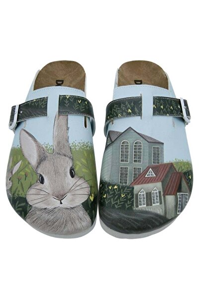 Dogo Papuci de damă din piele vegană turcoaz - Going on an Adventure Design