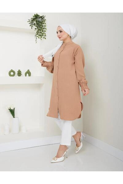 YILMAZBARMAZ Women's Ayrobin Ribbed Maxi Length Tunic