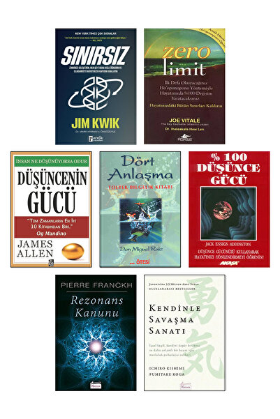 Koridor Yayıncılık Rezonans Kanunu Sınırsız Jim Kwik Zero Limit Dört Anlaşma %100 Düşünce Gücü Kendinle Savaşma Sanatı
