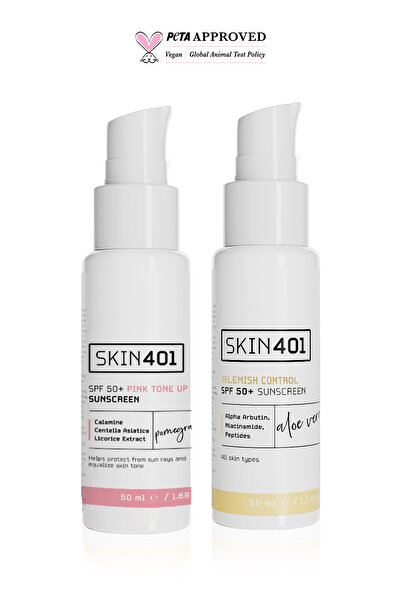 Skin401 Renk Eşitleyici Ve Leke Karşıtı Güneş Kremi Seti