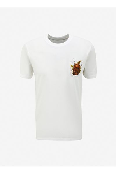 Lee Weißes Herren-T-Shirt mit Rundhalsausschnitt – L 241578100
