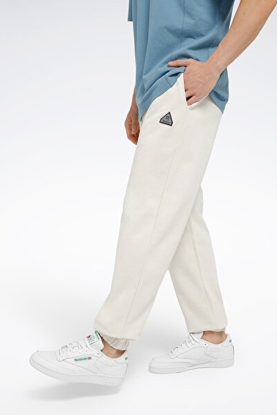 Reebok Ανδρικό παντελόνι φούτερ ATR HOOPWEAR BB PANT Ecru