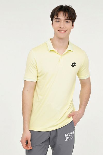 Lotto Tricou Polo pentru bărbați M-TANAMI 4FX Lime - Mânecă scurtă