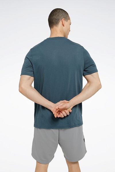 Reebok RUN GRAPHIC SS TEE AVIator BLUE Tricou cu mânecă scurtă pentru bărbați