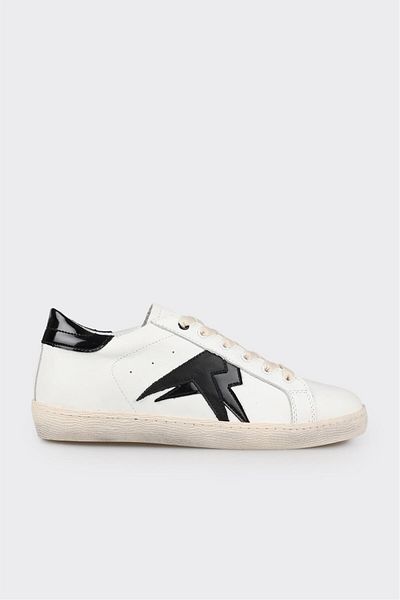 Elle Shoes White Leather Women's Sports Shoes