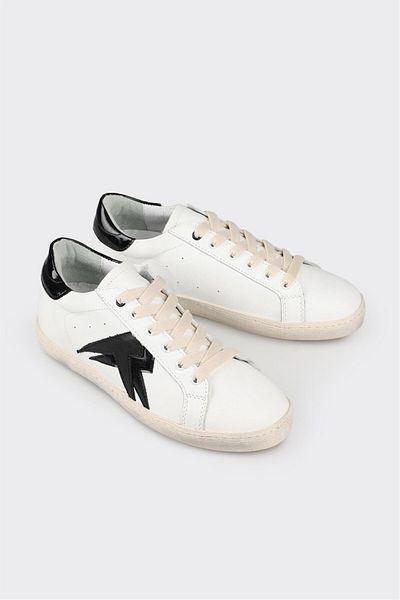 Elle Shoes White Leather Women's Sports Shoes
