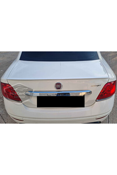 ŞüsCarOto Fiat Linea 2007-2018 Uyumlu Bagaj Üstü Spoiler Bagaj Çıtası Parlak Beyaz