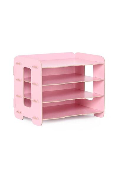 KLES Ξύλινη θήκη για χαρτιά Α4 Επιτραπέζια οργάνωση Ράφια χαρτιών Organizer F...