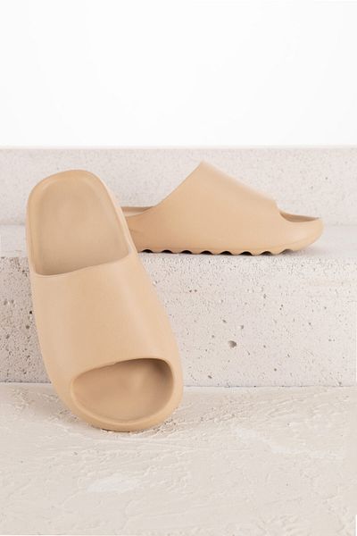 Getcho Papuci Burdof pentru femei, crem, plajă, piscină, mare