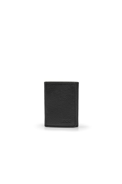 SANLINE Genuine Leather Magnetic Men's wallet Black-green