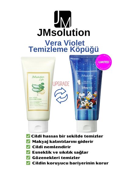 JMsolution Disney Series Vera Violet Alove Extract Foam Cleanser 300ml