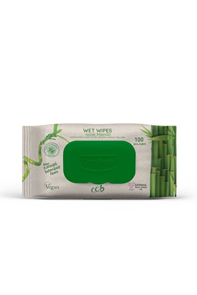 Deep Fresh Натурални бамбукови мокри кърпички 100 бр.