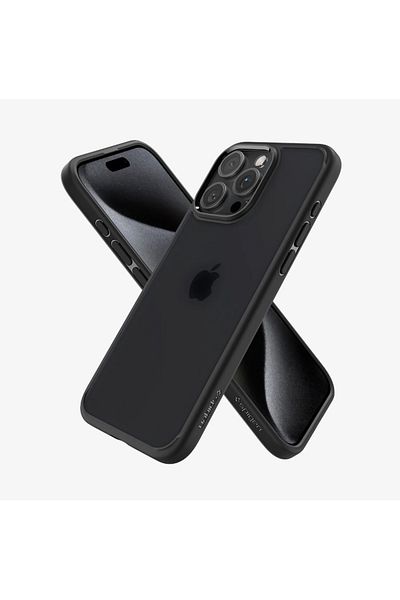 Spigen iPhone 15 Pro Max Case Ultra Hybrid Frost Black - ACS06568