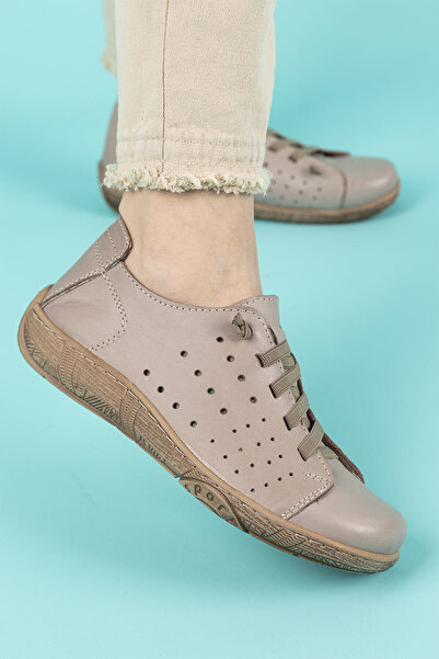 Getcho Pantofi casual Dunde din piele naturală Dark Stone