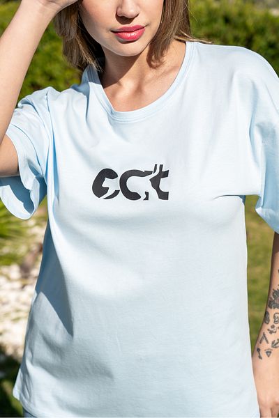 Maison La Femme Τυπωμένο μπλουζάκι Oversize / Μοντέλο Unisex με φαρδιά κοπή