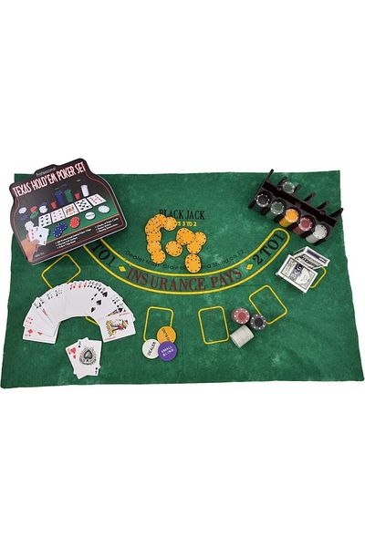 Lexi Bella Blackjack Professional Pokers Chips Set Poker Game with 200 Chips and 2 Playing Cards