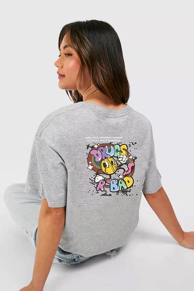 Pink Sky T-Shirt Drugs Are Bad Printed