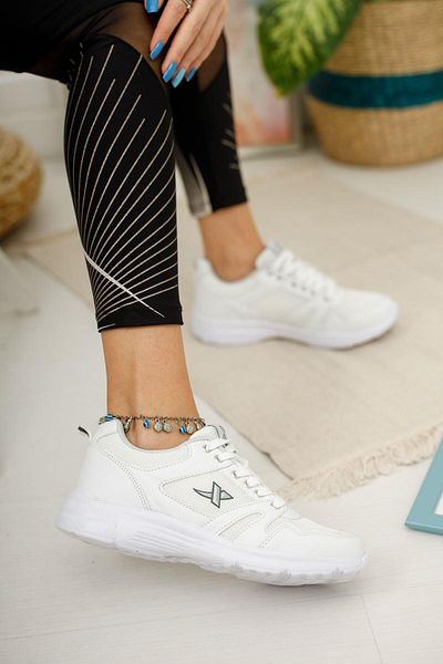 Bukond Unisex Μαύρα Λευκά Καθημερινά Άνετα Παπούτσια Περπάτημα Διχτυωτό Λεπτομερή αθλητικά παπούτσια
