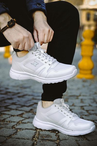 Bukond Unisex Μαύρα Λευκά Καθημερινά Άνετα Παπούτσια Περπάτημα Διχτυωτό Λεπτομερή αθλητικά παπούτσια