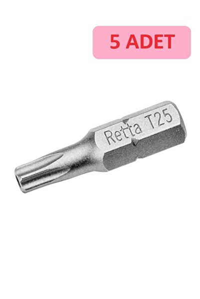 Retta 1/4 5 Köşe Torx Bits Uç 40_25 Mm Rbt2040 5'li