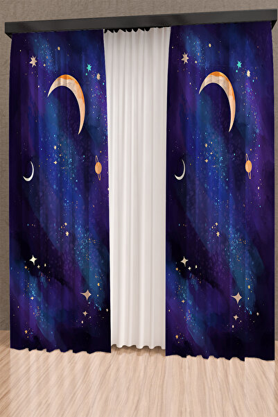 PRINTOPIA ستارة خلفية منقوشة بسماء الليل