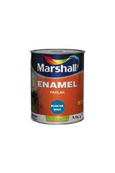 Marshall Enamel Solvent Bazlı Ahşap-metal Boyası Parlak Boncuk Mavi 2,50lt