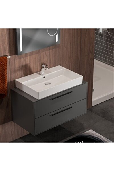 Belinza Urban Banyo Dolabı Takımı Kaya Gri 85 Cm
