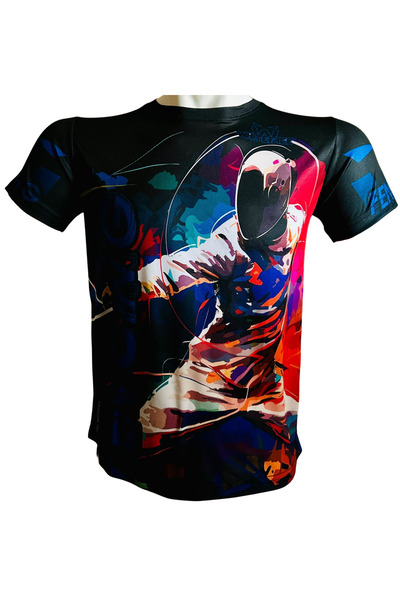 whiteface Eskrim Özel Tasarım Dijital Baskılı Tişört (siyah)-(Eskrim tişört)