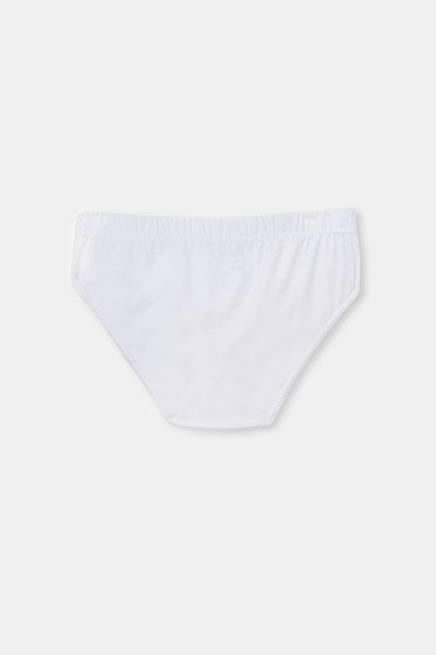 Dagi Weißes, zweiteiliges Slip-Höschen aus gekämmter Baumwolle