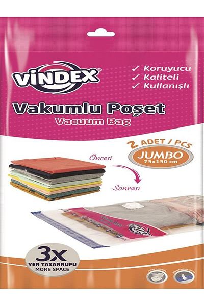 Vindex Forbest Leva Vindex - 73x130 cm Jumbo Vacuum Bag Set of 2