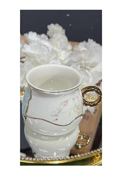 Perotti PEROTTI 14433 FLORAL PATTERNED 6-PIECE PORCELAIN CUP